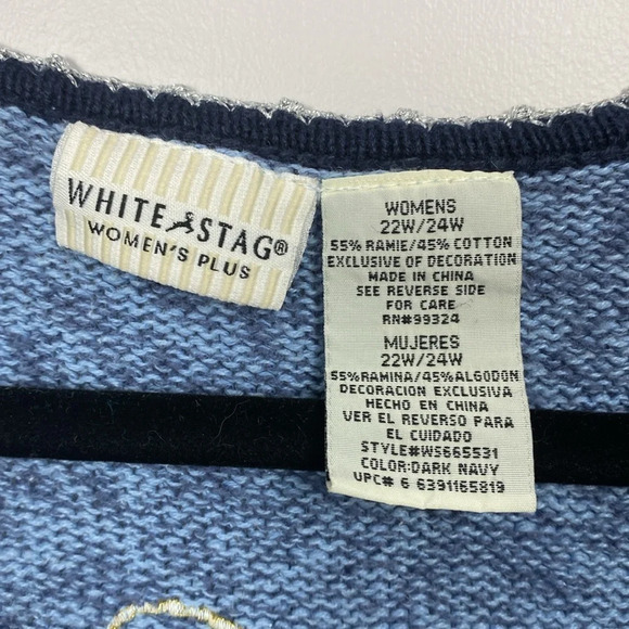 White Stag Women’s Holiday Sweater with snowman - Picture 7 of 8